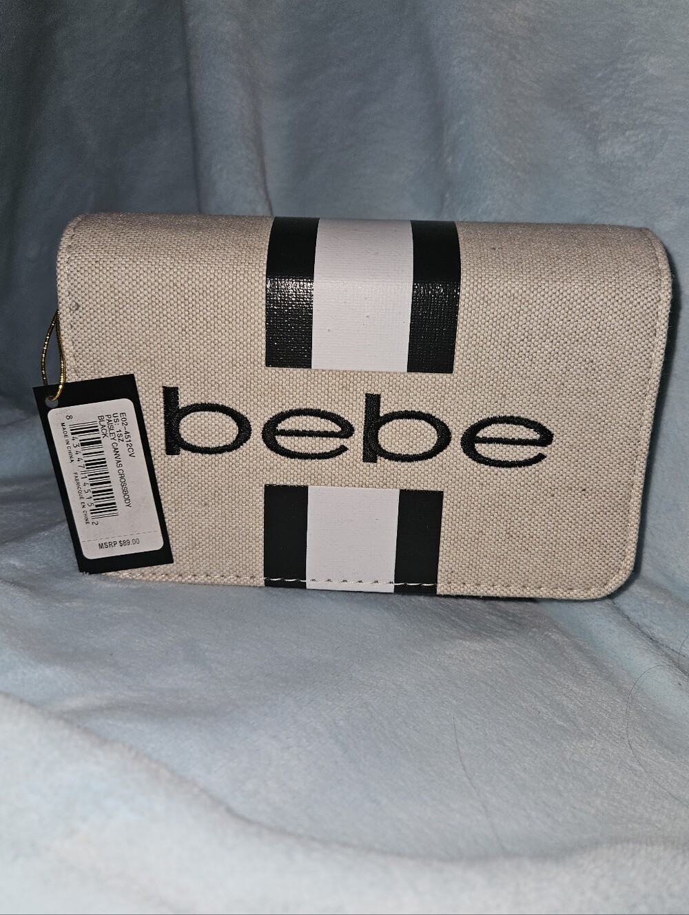NWT bebe Canvas Crossbody Bag - Picture 2 of 13